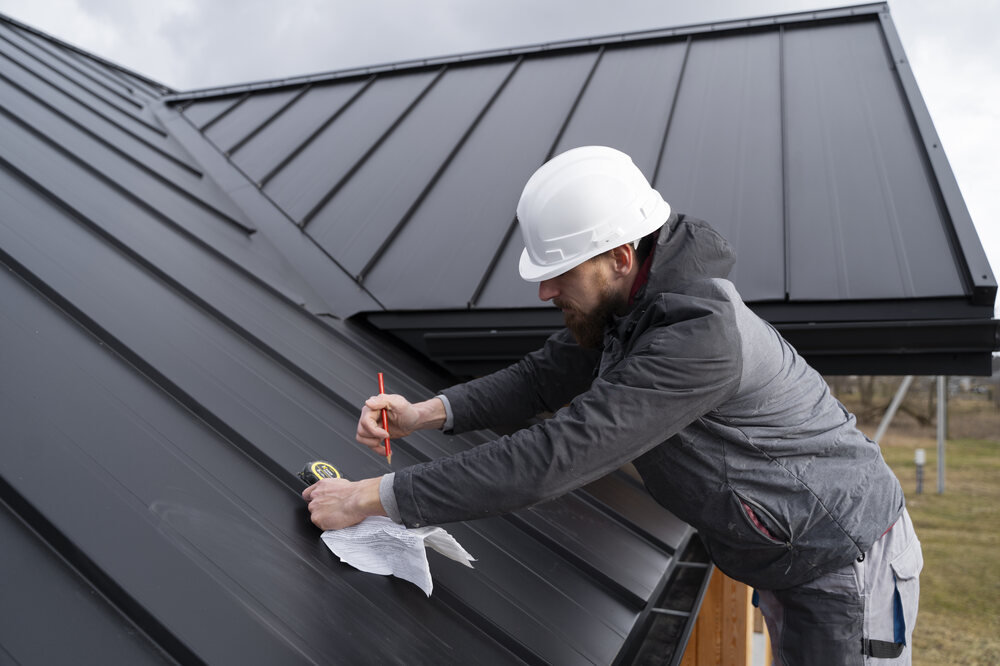 roofer measuring